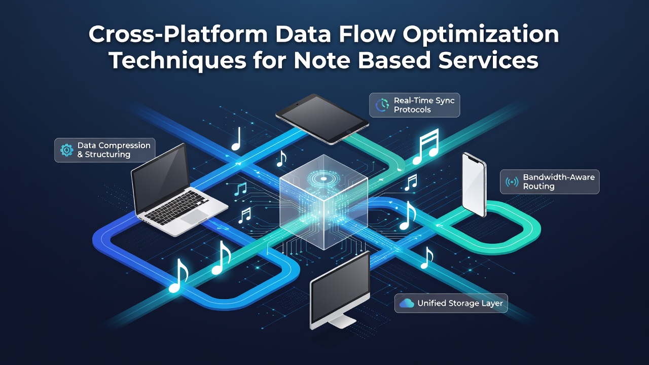 Cross-Platform Data Flow Optimization Techniques for Note Based Services