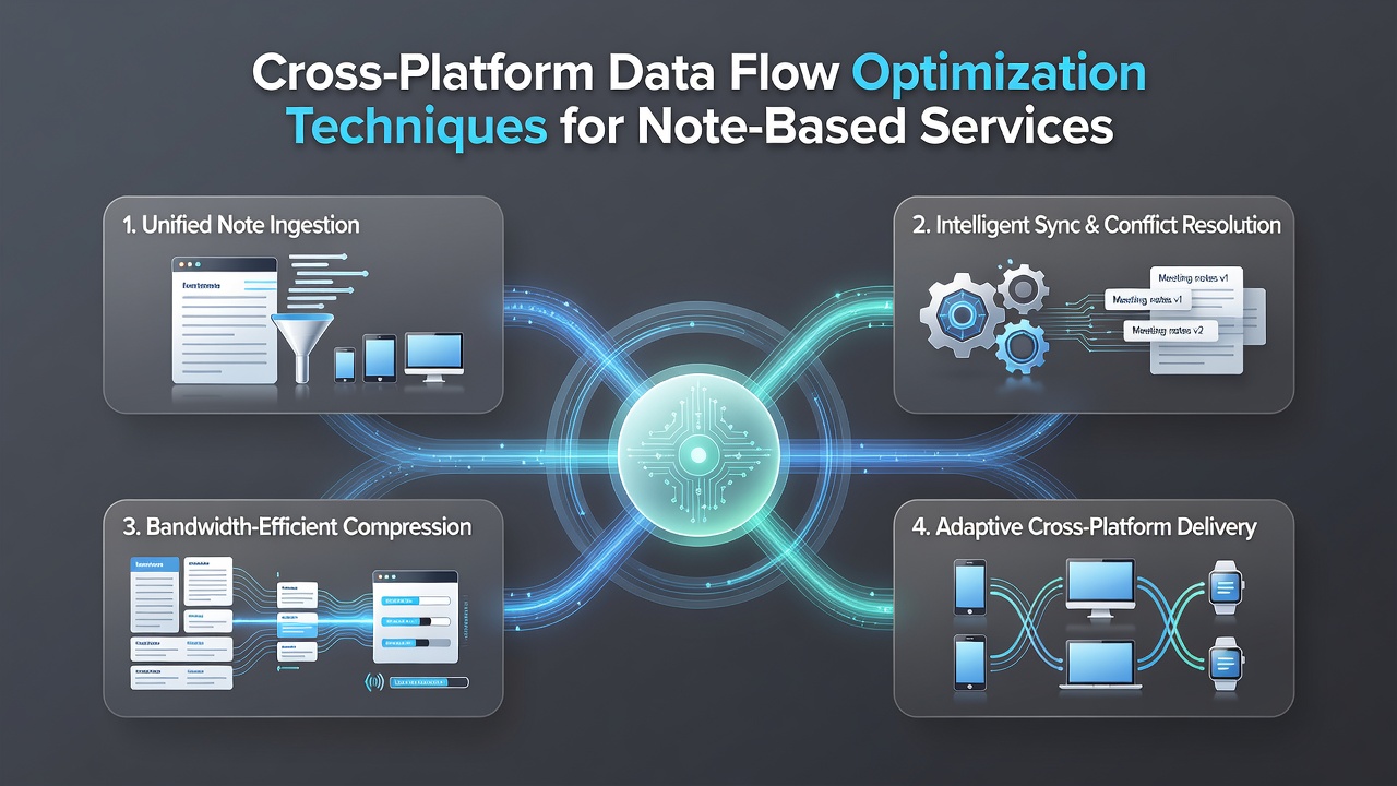 Illustration of edge nodes handling note synchronization requests between user devices and central databases