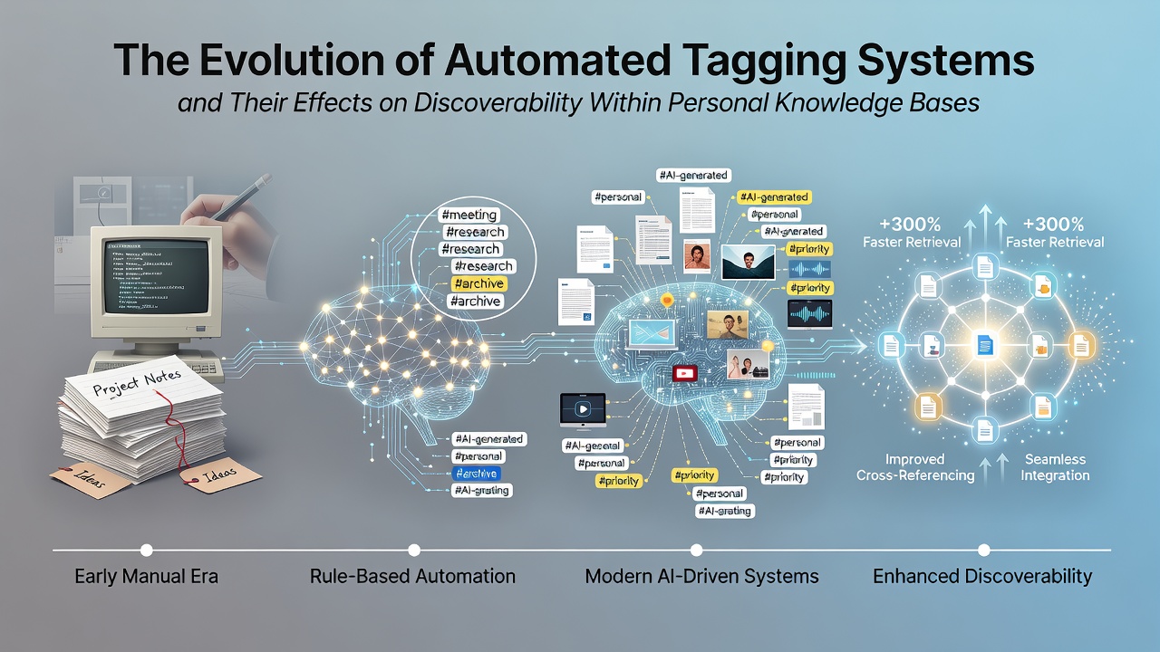 The Evolution of Automated Tagging Systems and Their Effects on Discoverability Within Personal Knowledge Bases